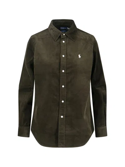 Polo Ralph Lauren Logo Shirt In Green