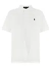 Polo Ralph Lauren Logo Shirt Polo White In Bottle Green