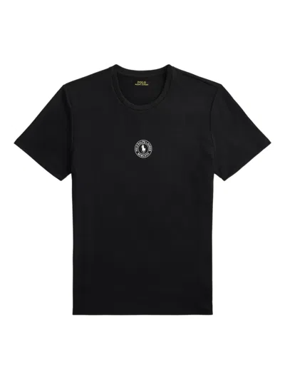Polo Ralph Lauren Logo Sleep T-shirt In Black