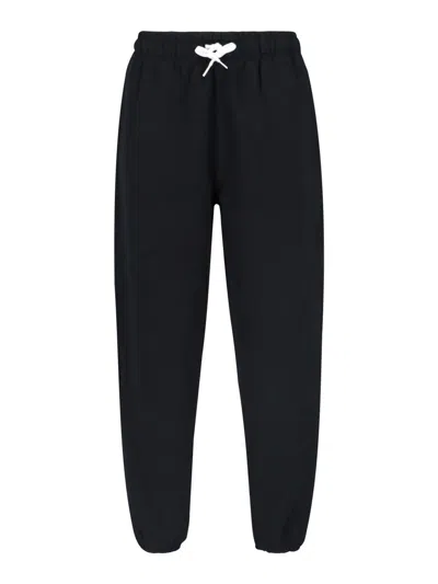 Polo Ralph Lauren Logo Sports Pants In Black