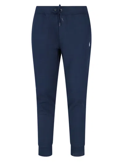 Polo Ralph Lauren Logo Sporty Pants In Blue