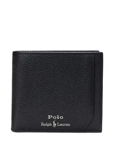 Polo Ralph Lauren Logo Stamp Wallet In Black