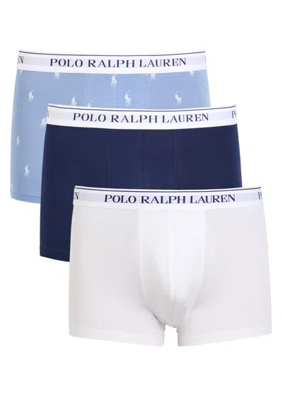 Polo Ralph Lauren Logo Stretch-cotton Trunks In Multi