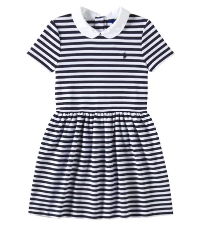 Polo Ralph Lauren Kids' Striped Ponte Dress In Multicoloured