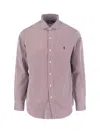 Polo Ralph Lauren Red And White Striped Button-up Shirt In Red