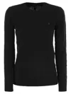 Polo Ralph Lauren Logo Sweater In Black