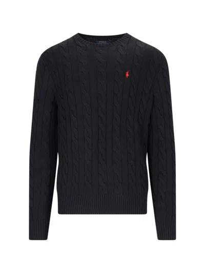 Polo Ralph Lauren Logo Sweater In Animal Print