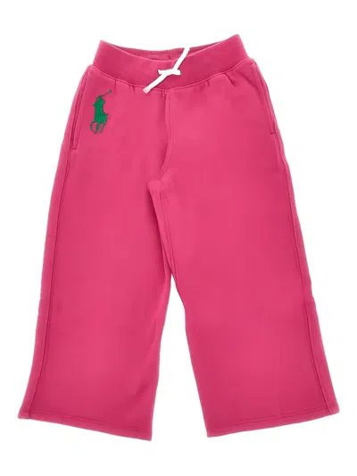 Polo Ralph Lauren Kids' Logo Sweatpants In Pink