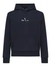 Polo Ralph Lauren Logo-embroidered Cotton Hoodie In Blue