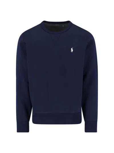 Polo Ralph Lauren Logo Sweatshirt In Blue