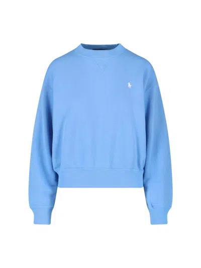 Polo Ralph Lauren Logo Sweatshirt In Blue