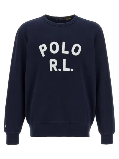 Polo Ralph Lauren Logo-embroidered Sweatshirt In Blue