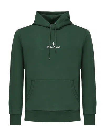 Polo Ralph Lauren Logo Sweatshirt In Green