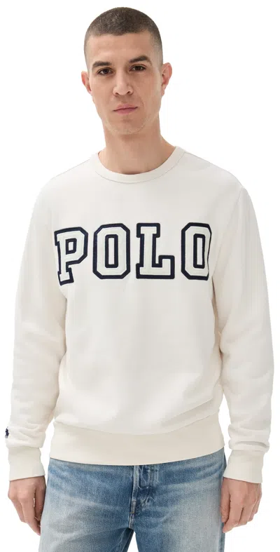 Polo Ralph Lauren Logo Sweatshirt Nevis In White