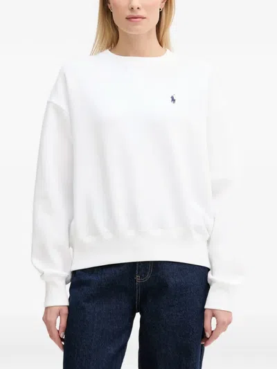 Polo Ralph Lauren Logo Sweatshirt In White