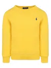 Polo Ralph Lauren Logo Sweatshirt In Yellow