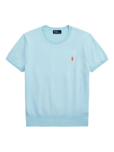 Polo Ralph Lauren Logo T-shirt In Blue