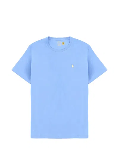 Polo Ralph Lauren Custom Slim Fit Jersey T-shirt In Blue