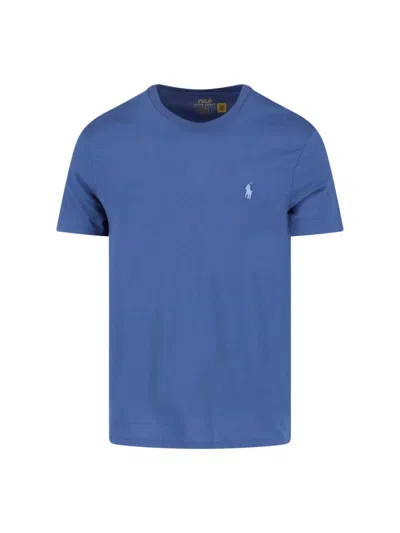 Polo Ralph Lauren Logo T-shirt In Blue