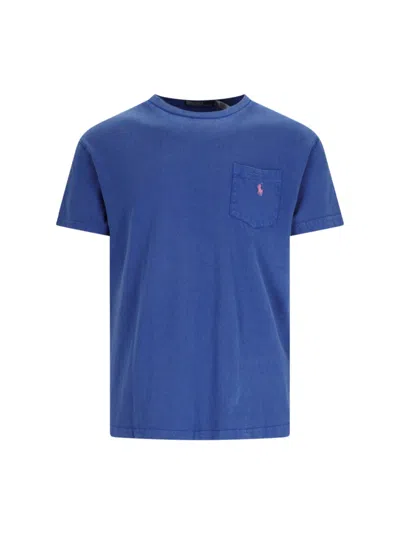 Polo Ralph Lauren Logo T-shirt In Blue
