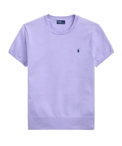 Polo Ralph Lauren Logo T-shirt In Purple