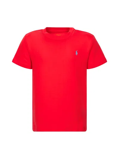 Polo Ralph Lauren Kids' Logo T-shirt In Red