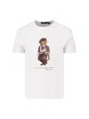 Polo Ralph Lauren Mens White Polo Bear Graphic-print Cotton-jersey T-shirt Xxl In White