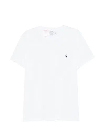 Polo Ralph Lauren Cotton Jersey T-shirt Custom Slim-fit In White