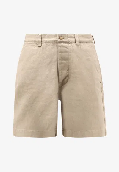 Polo Ralph Lauren Logo Tag Chino Shorts In Neutral