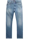 Polo Ralph Lauren Logo-tag High-rise Cropped Jeans In Blue