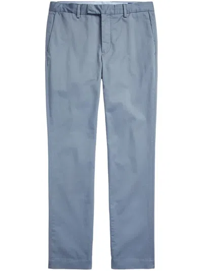 Polo Ralph Lauren Stretch Slim Fit Cotton Pants In Blue