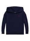 Polo Ralph Lauren Logo-tape Hoodie In Blue