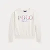 Polo Ralph Lauren Logo Terry Boxy Sweatshirt In Nevis