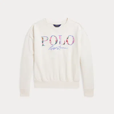Polo Ralph Lauren Kids' Logo Terry Boxy Sweatshirt In Nevis