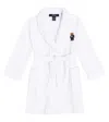 Polo Ralph Lauren Logo Terry Robe In White