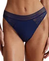 Polo Ralph Lauren Logo Thong In Blue