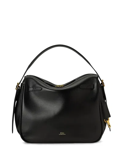 Polo Ralph Lauren Logo Tote Bag In Black