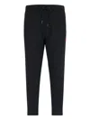 Polo Ralph Lauren Straight Leg Trousers Elastic Waistband In Black