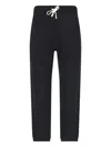 Polo Ralph Lauren Straight Leg Trousers With Elastic Waistband And Cuffs In Black
