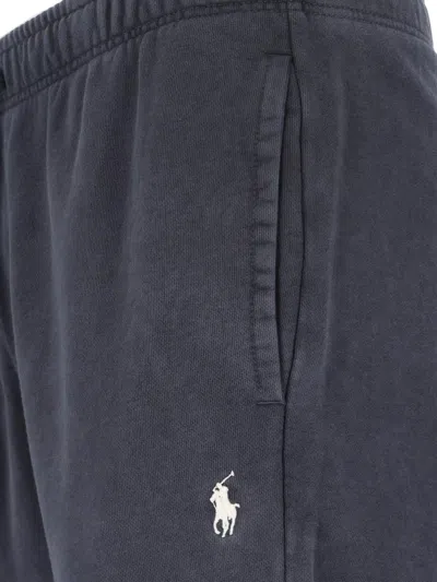 Polo Ralph Lauren Logo Track Pants In Black