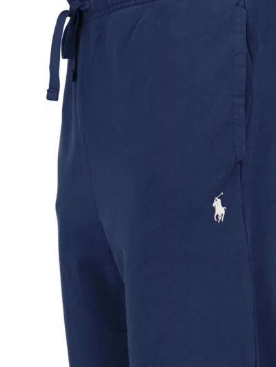 Polo Ralph Lauren Logo Track Pants In Cruise Navy