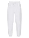 Polo Ralph Lauren White Cotton Blend Joggers In White
