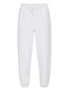 Polo Ralph Lauren White Cotton Blend Joggers In White