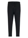 Polo Ralph Lauren Straight Leg Trousers Elastic Waistband In Black