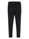 Polo Ralph Lauren Straight Leg Trousers Elastic Waistband In Black