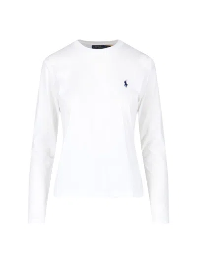 Polo Ralph Lauren Logo T-shirt In White