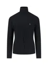Polo Ralph Lauren Cable Knit Black Turtleneck Sweater With Embroidered Logo In Blue