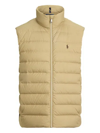 Polo Ralph Lauren Logo Vest In Brown