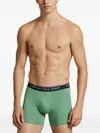 Polo Ralph Lauren Logo-waistband Boxer Briefs (pack Of Three) In Green