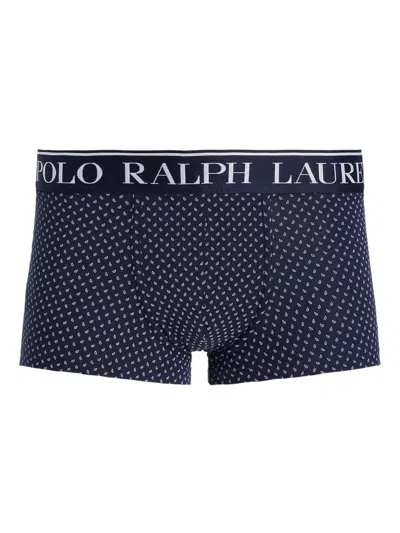 Polo Ralph Lauren Logo-waistband Boxers In Blue